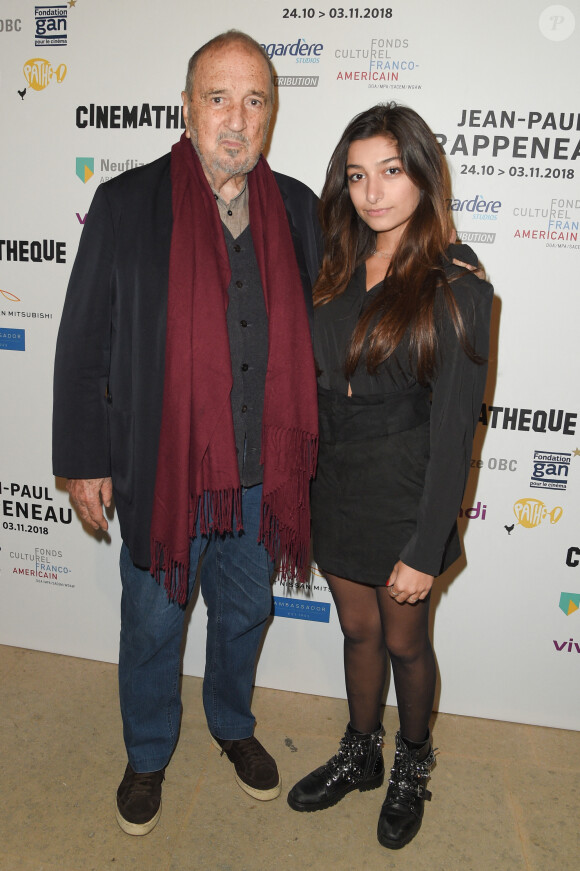 Jean-Claude Carrière et sa fille Kiara Carrière - Ouverture de la rétrospective Jean-Paul Rappeneau à La Cinémathèque française avec l'avant-première de la version restaurée de "Cyrano de Bergerac" à Paris le 24 octobre 2018. © Coadic Guirec/Bestimage