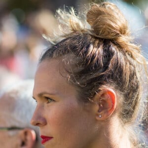 Exclusif - Lorie (Laure Pester) - La Première Dame et Laure Pester lors de l'inauguration de la Maison des parents de l'hôpital d'Enfants Margency à Margency. Le 17 septembre 2019. © Moreau-Perusseau / Bestimage