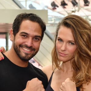 Samy Gharbi et Lorie Pester durant un photocall pour la série "Demain nous appartient" - 58e Festival de Télévision de Monte Carlo au Grimaldi Forum à Monaco le 16 juin 2018. © Bruno Bebert / Bestimage