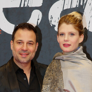 Mario Barravecchia et sa femme Jessica - Photocall de la cérémonie de clôture de la 11ème édition du festival international du film policier de Beaune, le 6 avril 2019. © CVS/Bestimage