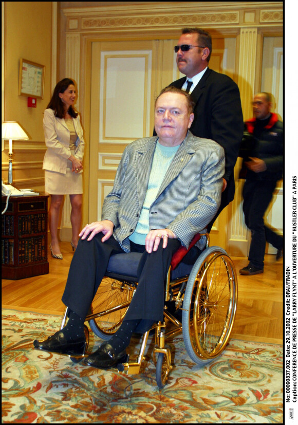 Larry Flynt à Paris en octobre 2002. © Ringo Chiu / Zuma Press / Bestimage