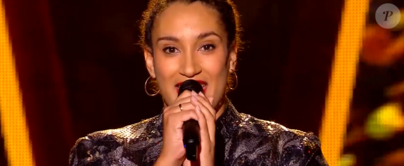 Malaïka, Talent de Amel Bent dans "The Voice 2021" - Émission du 13 février 2021, TF1