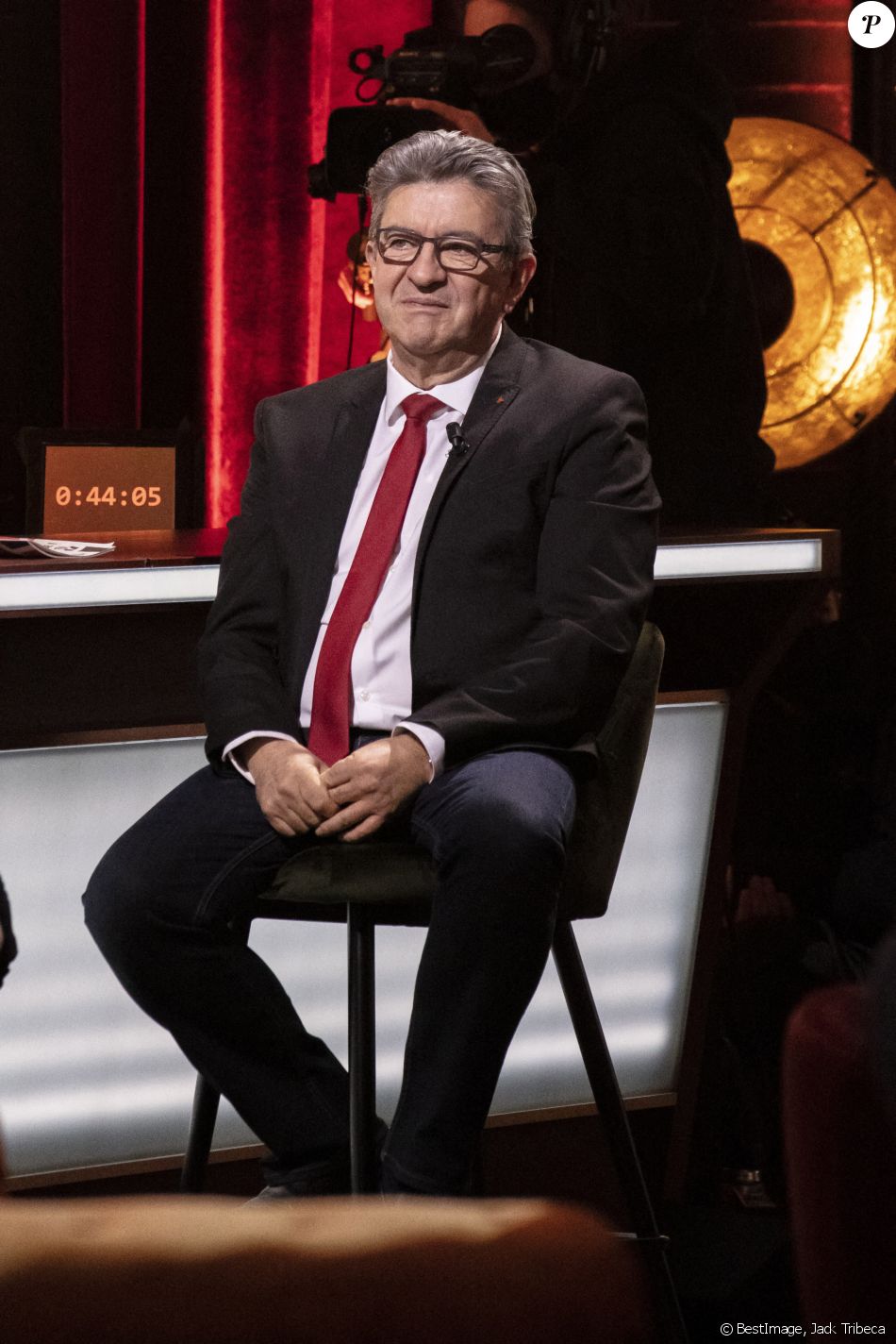 Exclusif - Jean-Luc Melenchon - Pendant l'émission On Est En Direct (OEED) , présentée par Laurent Ruquier et diffusée en direct le 30 janvier 2021 sur France 2 - Paris le 30/01/2021 - © Jack Tribeca / Bestimage