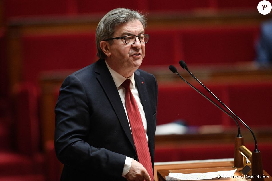 Jean-Luc Melenchon - Les députés des différents partis politiques prennent la parole après le discours du premier ministre sur le plan de déconfinement à l'Assemblée Nationale à Paris dans le cadre de l'épidémie de Coronavirus Covid-19 le 28 avril 2020 © David Nivière / Pool / Abaca