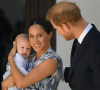 Le prince Harry, duc de Sussex, et Meghan Markle, duchesse de Sussex, avec leur fils Archie à Cape Town, Afrique du Sud.