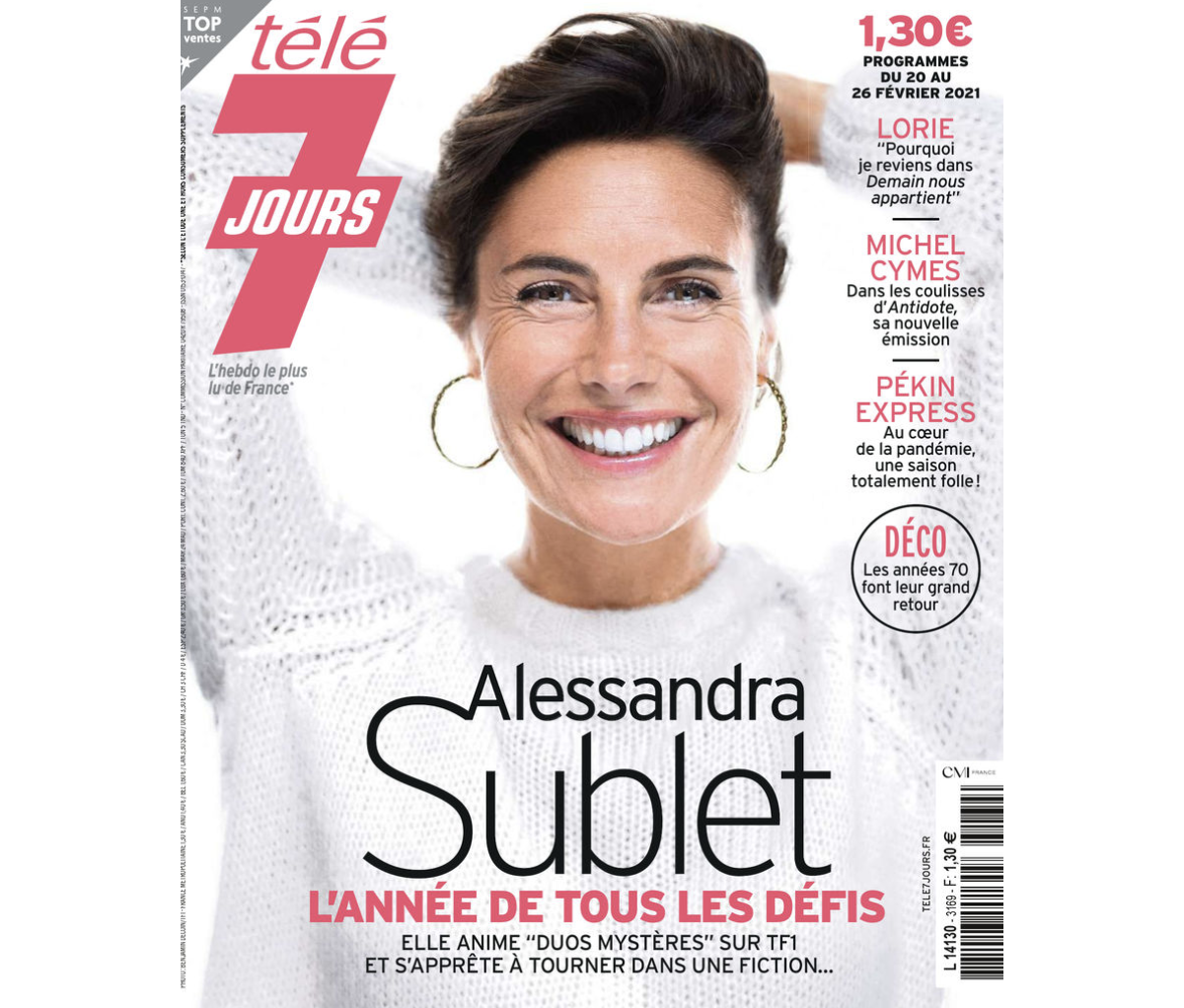 Photo Alessandra Sublet En Couverture Du Magazine Télé 7 Jours Purepeople 