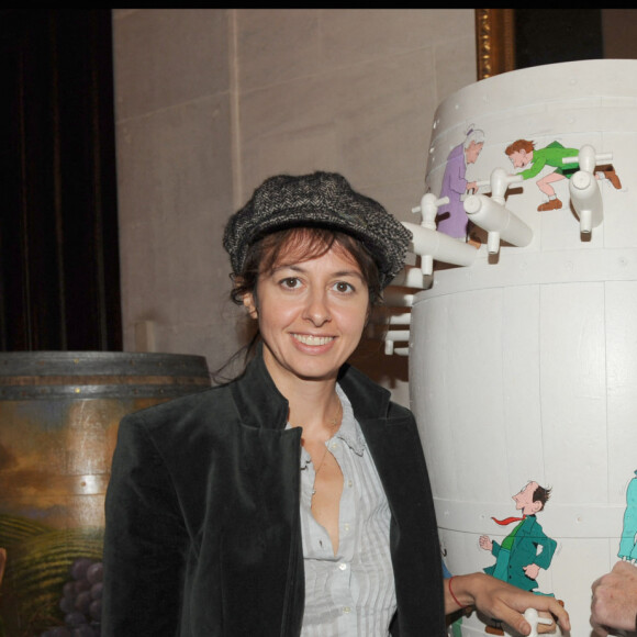 Valérie Bonneton et son homme - soirée pour le grand vin du Laguedoc Château Puech-Haut à l'hôtel Westin à Paris. 
