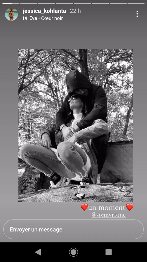 Jessica de "Koh-Lanta" dévoile le visage de son petit ami Sonny, le 14 février 2021, en story Instagram