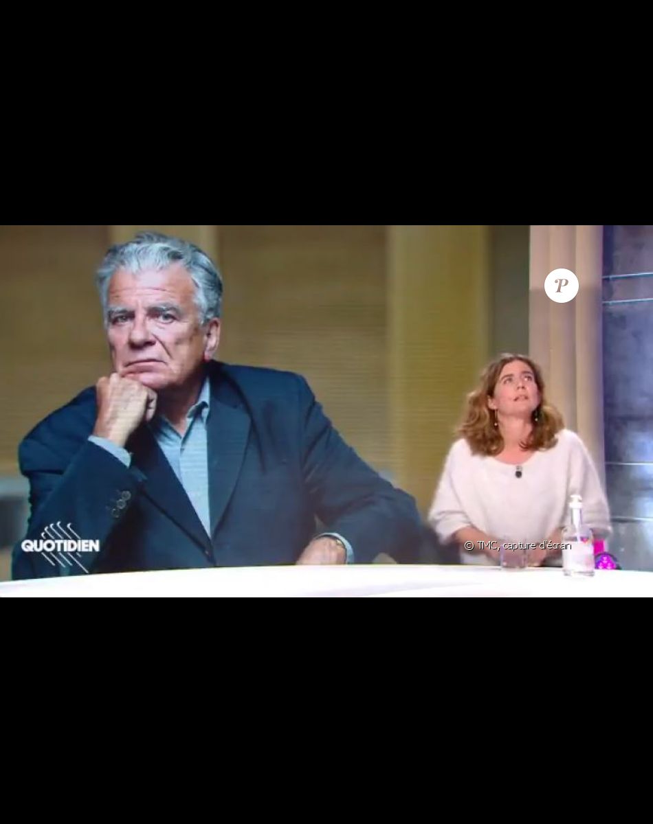 Camille Kouchner sur le plateau de Quotidien sur TMC.