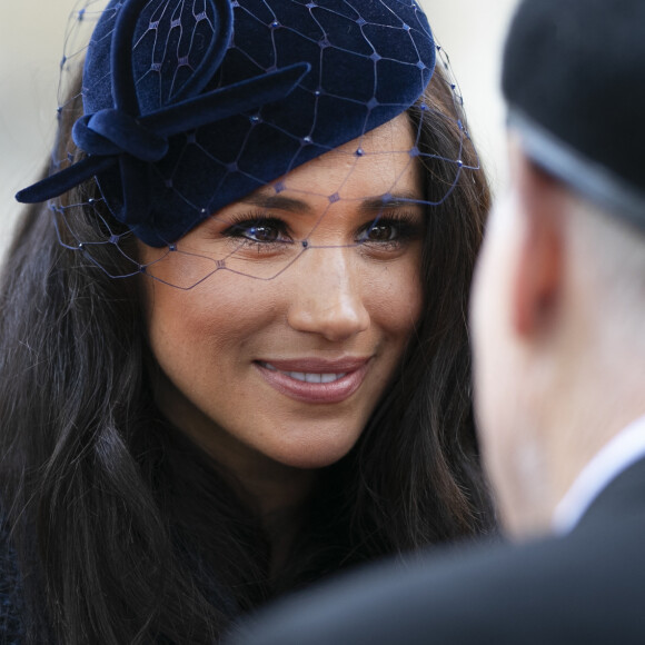 Meghan Markle, duchesse de Sussex, assiste au 'Remembrance Day', une cérémonie d'hommage à tous ceux qui sont battus pour la Grande-Bretagne, à Westminster Abbey, le 7 novembre 2019.