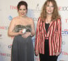 Mia Farrow et sa fille Dylan O'Sullivan Farrow, enceinte, lors du lors du Gala Time 100 à New York. Le 26 avril 2016.