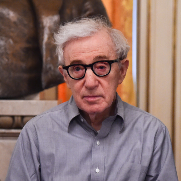 Woody Allen donne une conférence de presse pour annoncer qu'il va diriger l'opéra "Gianni Schichi" de Puccini à La Scala de Milan, le 2 juillet 2019.