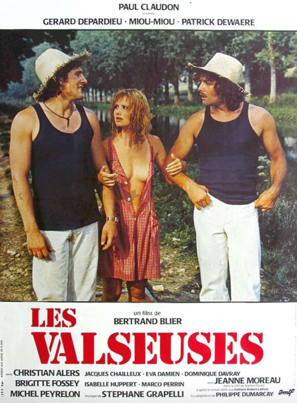 Miou-Miou, Gérard Depardieu et Patrick Dewaere dans le film "Les Valseuses", de Bertrand Blier.