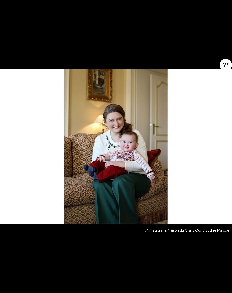 La comtesse Stéphanie de Luxembourg et son fils le prince Charles, sur Instagram le 18 février 2021.