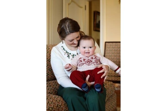 La comtesse Stéphanie de Luxembourg et son fils le prince Charles, sur Instagram le 18 février 2021.