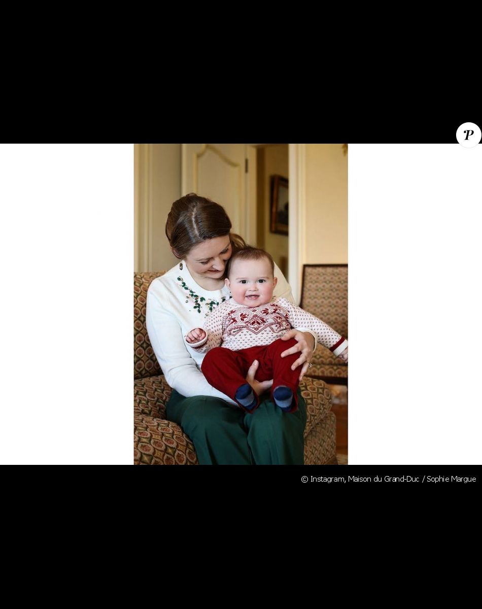 La comtesse Stéphanie de Luxembourg et son fils le prince Charles, sur Instagram le 18 février 2021.