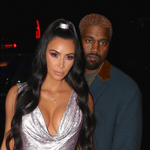 Kim Kardashian et son mari Kanye West - Les célébrités arrivent au défilé de mode Versace à New York, le 2 décembre 2018.