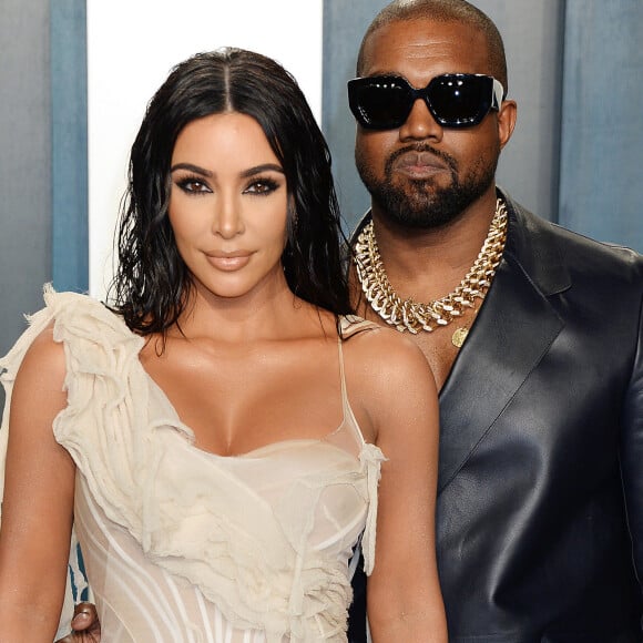 Kim Kardashian et son mari Kanye West - People à la soirée "Vanity Fair Oscar Party" après la 92ème cérémonie des Oscars