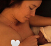 Emilie Broussouloux a acceueilli son deuxième enfant, Noé, avec son mari Thomas Hollande, le 21 janvier 2021 - Instagram