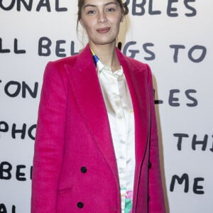 Marie-Ange Casta - Vernissage de l'artiste David Shrigley x La Maison Ruinart "Unconventional Bubbles" à l'Opera Bastille à Paris le 5 mars 2020. © Olivier Borde/Bestimage