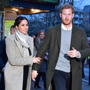 Le prince Harry et Meghan Markle à Londres, quatre mois avant leur mariage.