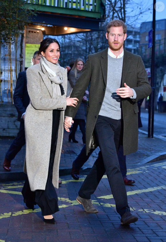 Le prince Harry et Meghan Markle à Londres, quatre mois avant leur mariage.