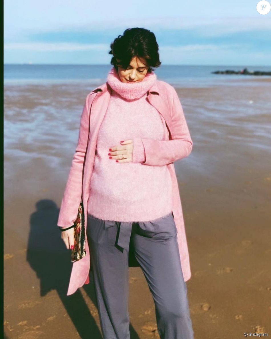 Barbara Opsomer quand elle était enceinte, février 2021
