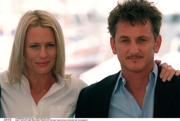 Sean Penn et son ex-femme Robin Wright au Festival de Cannes en 2001