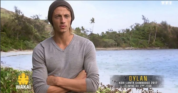 Dylan dans "Koh-Lanta : Le Combat des Héros", mars 2018.