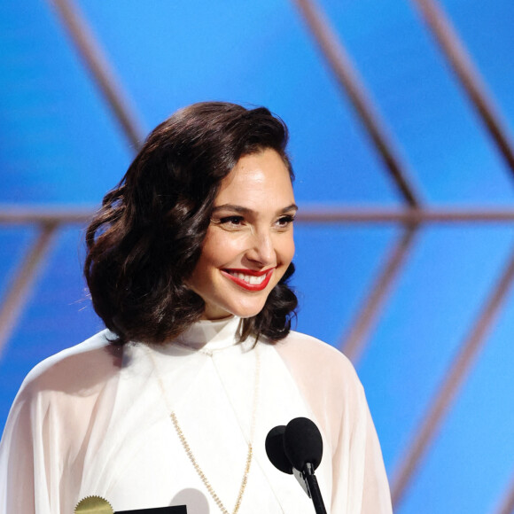 Gal Gadot lors de la 78ème cérémonie des Golden Globes au Rockefeller Center à New York le 28 février 2021.