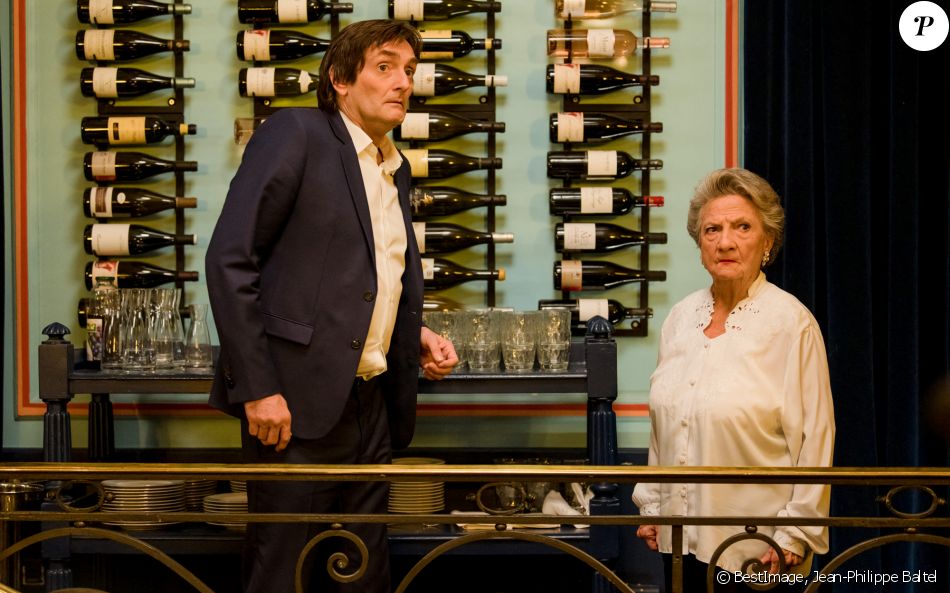 Exclusif - Pierre Palmade et Marthe Villalonga - Enregistrement de l'émission "Le Grand Restaurant" à Paris, qui sera diffusée le 3 février 2021 sur M6. © Jean-Philippe Baltel / Bestimage