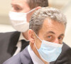Nicolas Sarkozy - Dernier jour des plaidoiries du procès des "écoutes téléphoniques" (affaire Bismuth) au Tribunal de Paris. Le 10 décembre 2020. © Panoramic / Bestimage