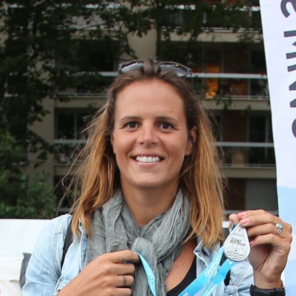 Exclusif - Laure Manaudou - 2e édition de l'Open Swin Stars "Paris à la nage" au bassin de la Villette à Paris. Le 2 juillet 2016. © Marc Ausset-Lacroix / Bestimage