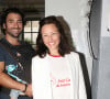 Exclusif - Natasha St-Pier, son ex-mari Grégory Quillacq avec leur fils Bixente soutiennent l'association "Petit Coeur de Beurre" à la caserne des pompiers de Malar à Paris