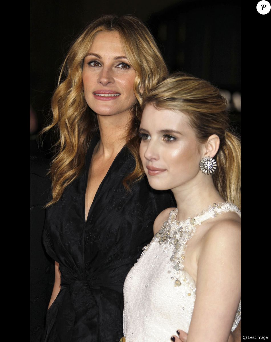 Exclusif - Julia Roberts et sa nièce Emma Roberts à Hollywood, le 8 février 2010.