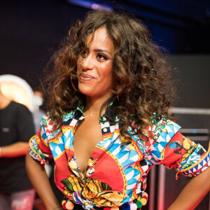 Exclusif - Amel Bent - Backstage de l'enregistrement de l'émission "300 Choeurs chantent Dassin" à Paris. © Tiziano Da Silva / Bestimage