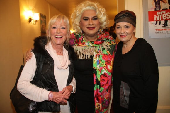 Zize, Evelyne Leclerq et Fabienne Thibeault - "Zize dans la famille Mamma Mia" au théâtre Comédie-Caumartin à Paris. Le 4 octobre 2017. © Philippe Baldini/Bestimage