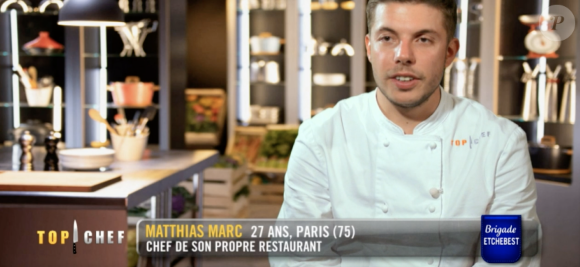 Matthias dans "Top Chef 2021", mercredi 10 mars 2021 sur M6.