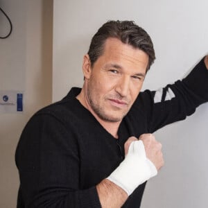 Exclusif - Benjamin Castaldi lors de l'enregistrement de l'émission de "Touche Pas à Mon Poste" (TPMP), le 20 janvier © Jack Tribeca / Bestimage 