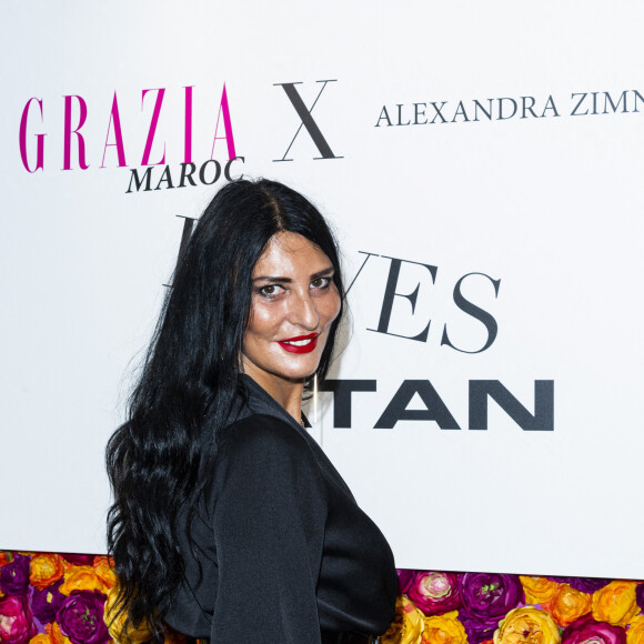 Sylvie Ortega Munoz (enceinte) - Soirée "Grazia Maroc x Alexandra Zimmy LOVES Natan" lors de la fashion week de Paris. Le 2 octobre 2020 © Perusseau-Tribeca / Bestimage