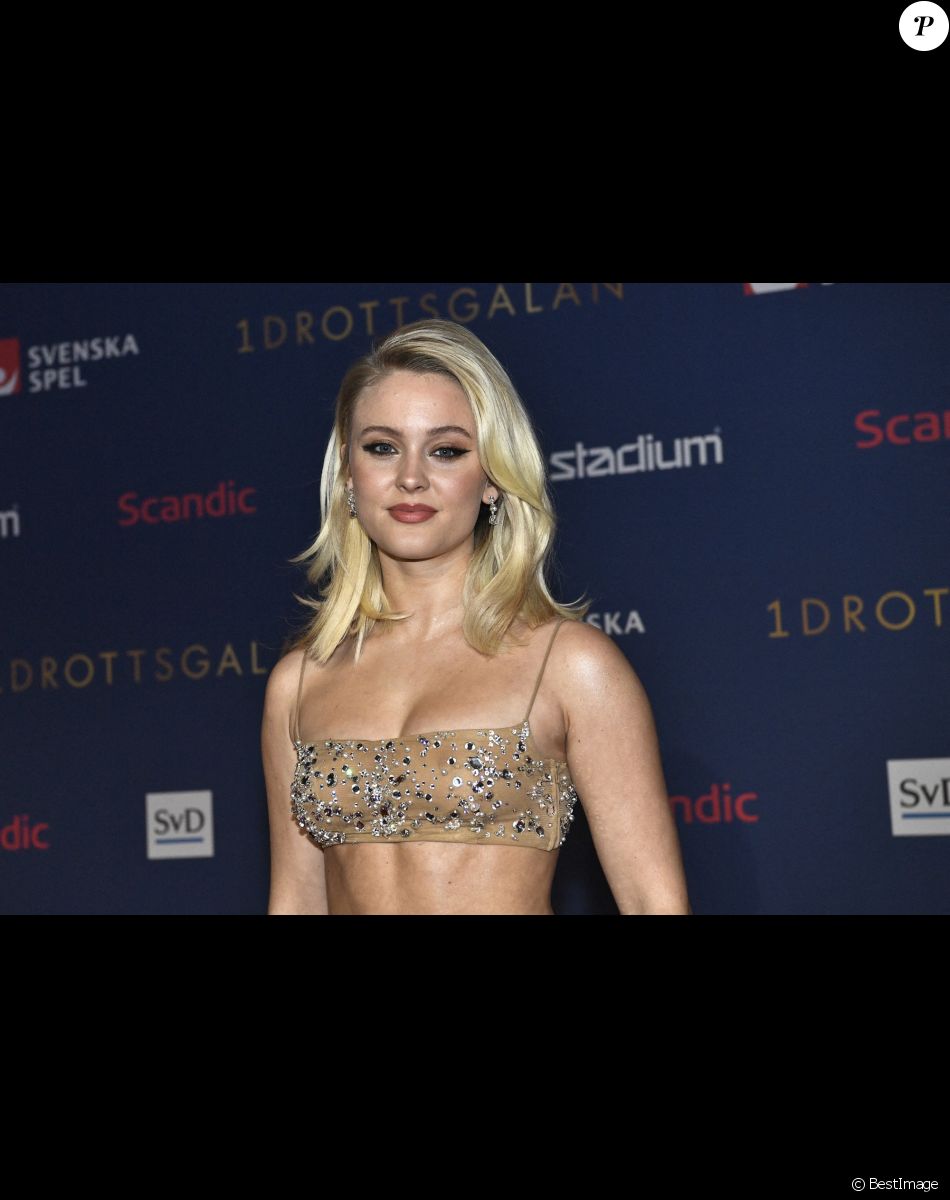 Zara Larsson lors du photocall du "Swedish Sports Award" à Stockholm.