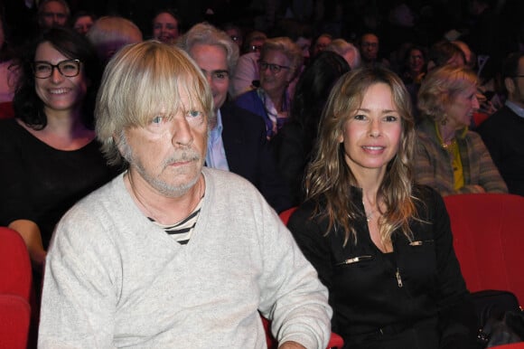 Exclusif - Le chanteur Renaud (Renaud Séchan) et son ex-femme Romane Serda - People au concert de Dave à Bobino à Paris le 18 novembre 2019. © Coadic Guirec/Bestimage