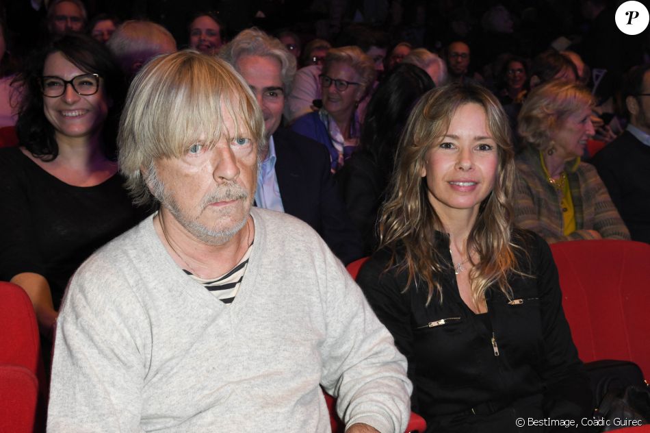 Exclusif - Le chanteur Renaud (Renaud Séchan) et son ex-femme Romane Serda - People au concert de Dave à Bobino à Paris le 18 novembre 2019. © Coadic Guirec/Bestimage
