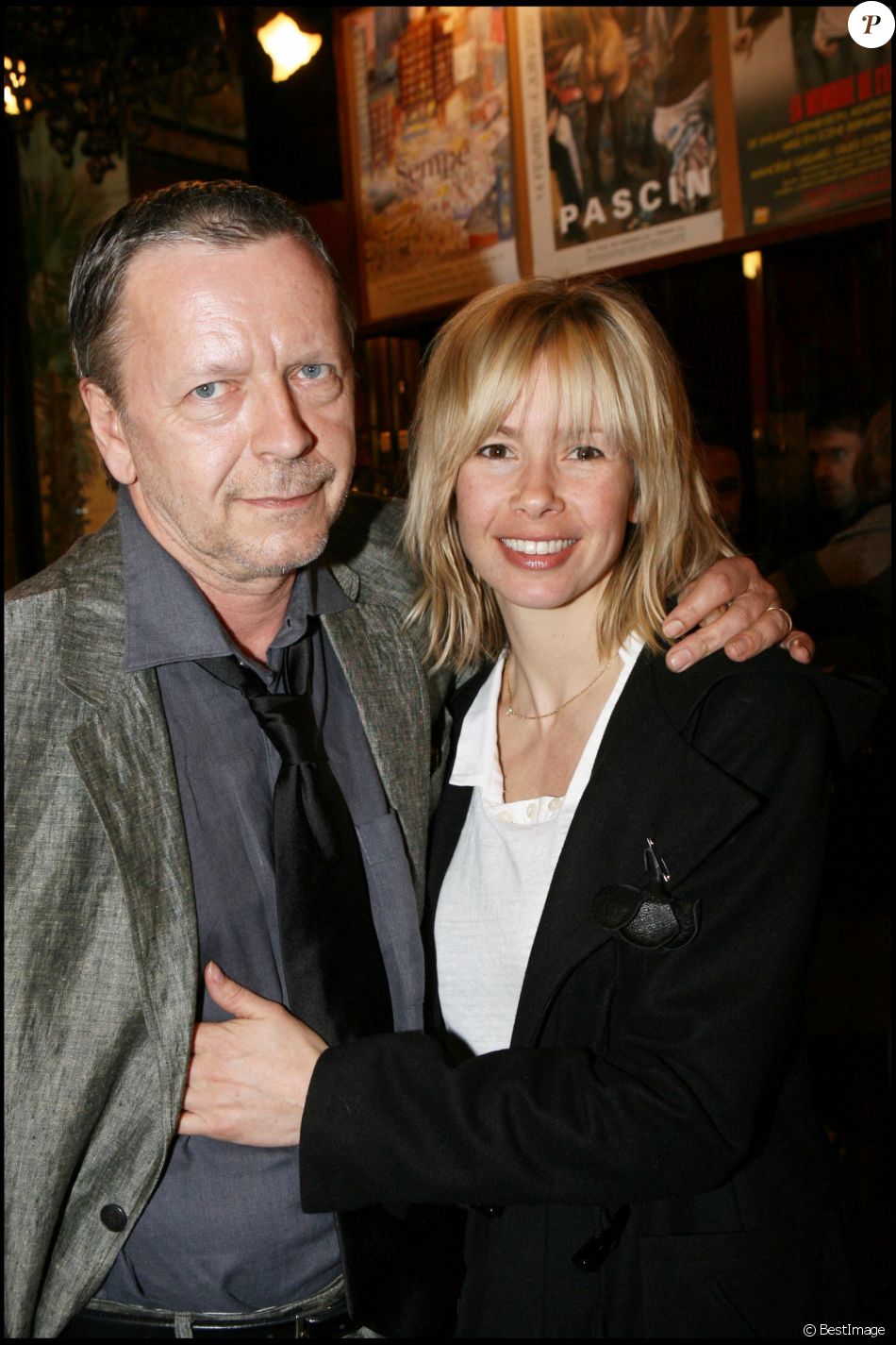 Renaud et Romane Serda à Paris en 2007.