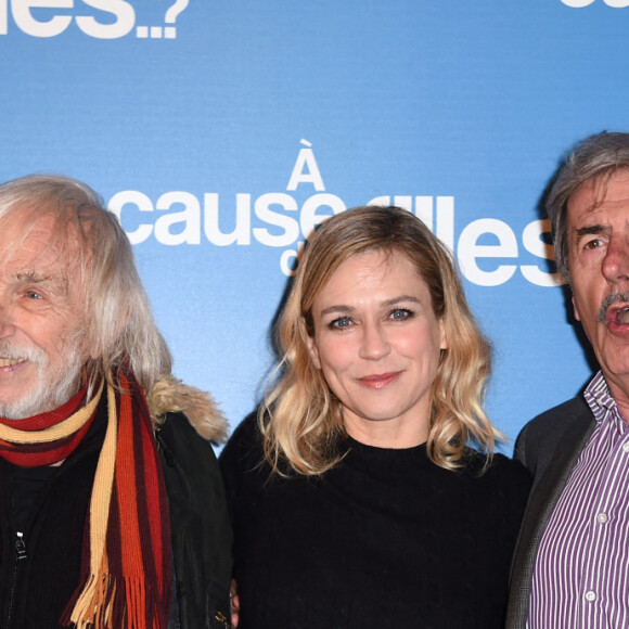 Pierre Richard, Marie-Josée Croze et Bernard Menez - Avant-première du film "A cause des filles..?" au cinéma Gaumont Opéra. Paris. Le 22 janvier 2019. © Giancarlo Gorassini/Bestimage