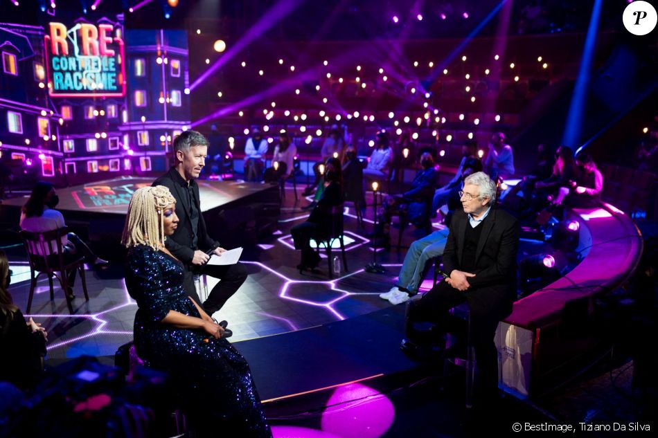 Exclusif - Michel Boujenah, Jean-Luc Lemoine, Nadège Beausson-Diagne - Enregistrement de l'émission "Rire contre le racisme", qui sera diffusée le 16 mars sur France 2. © Tiziano Da Silva / Bestimage