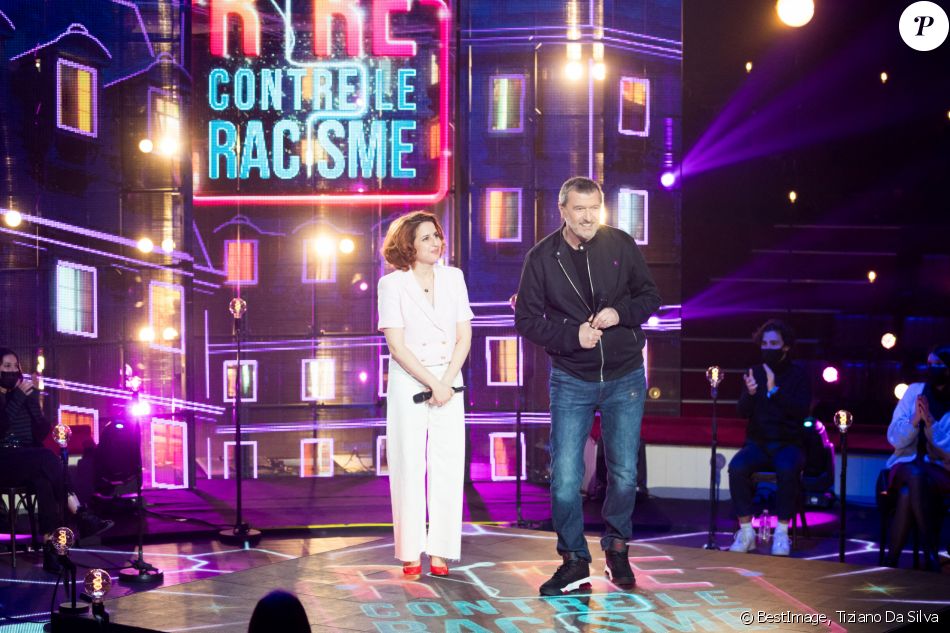 Exclusif - Daniel Levy, Nadia Roz - Enregistrement de l'émission "Rire contre le racisme", qui sera diffusée le 16 mars sur France 2. © Tiziano Da Silva / Bestimage