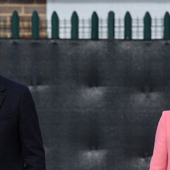 Le prince William, duc de Cambridge et Kate Catherine Middleton, duchesse de Cambridge, en visite à l'école 21 à Londres. Le 11 mars 2021