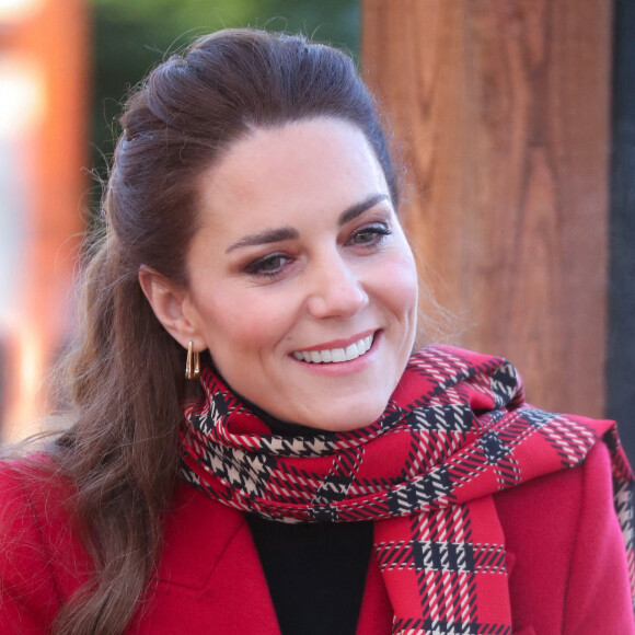 Kate Catherine Middleton, duchesse de Cambridge, visite le château de Cardiff au 3ème jour de leur déplacement au Pays de Galles. Le 8 décembre 2020