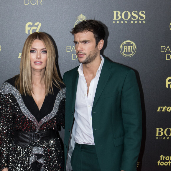 Caroline Receveur et son compagnon Hugo Philip - Cérémonie du Ballon d'Or 2019 à Paris le 2 décembre 2019. © Jeremy Melloul/Bestimage